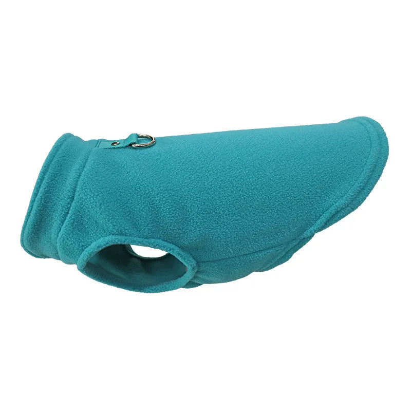 Casaquinho Fleece com Argola para Cães Pequenos