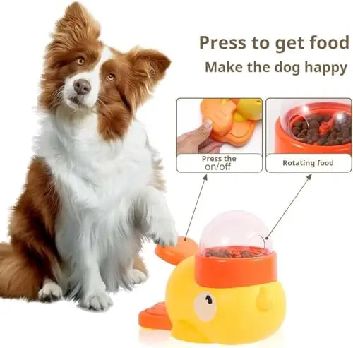 Comedouro Lento Formato Pato para Pets - detalhe dos divisores
