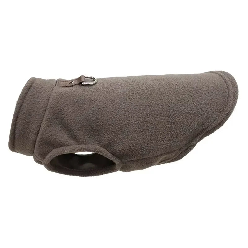 Casaquinho Fleece com Argola para Cães Pequenos
