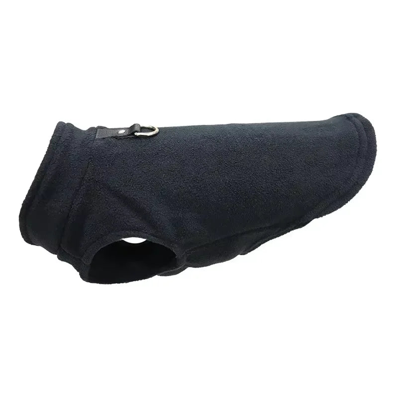 Casaquinho Fleece com Argola para Cães Pequenos