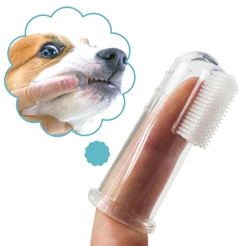 Escova de Dente de Dedo para Pets