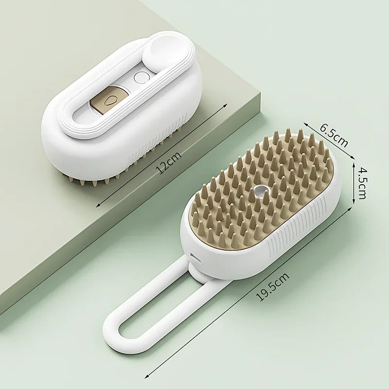 Escova Vaporizadora Elétrica para Pets - resultado final no pelo