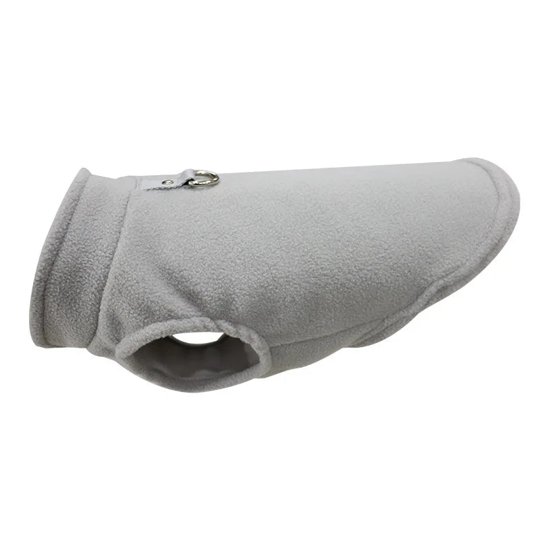 Casaquinho Fleece com Argola para Cães Pequenos