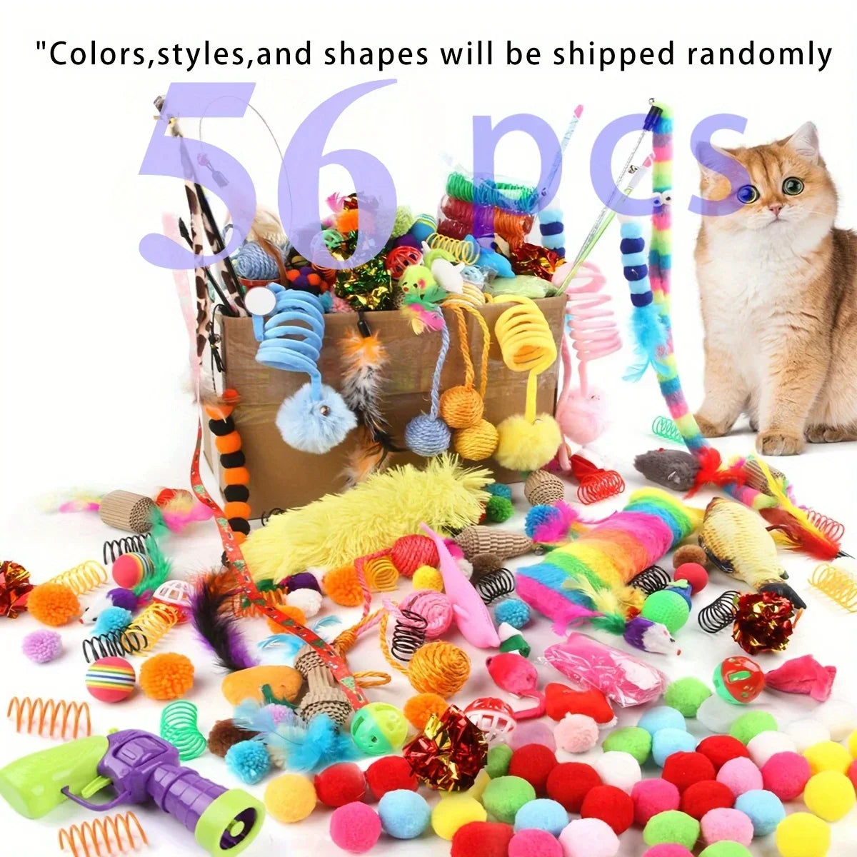 Kit de Brinquedos para Gatos - gato brincando com pluminha