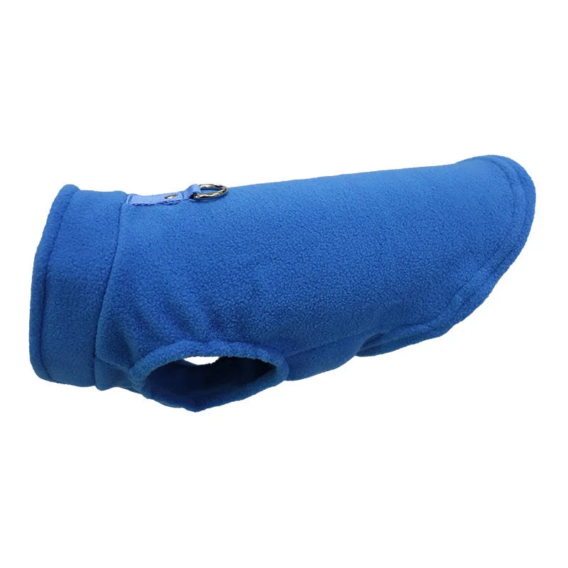 Casaquinho Fleece com Argola para Cães Pequenos