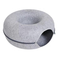 Cama Túnel Donut em Feltro para Gatos