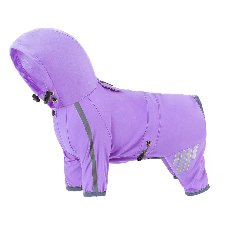 Capa de Chuva Refletiva para Pets - impermeabilidade do tecido