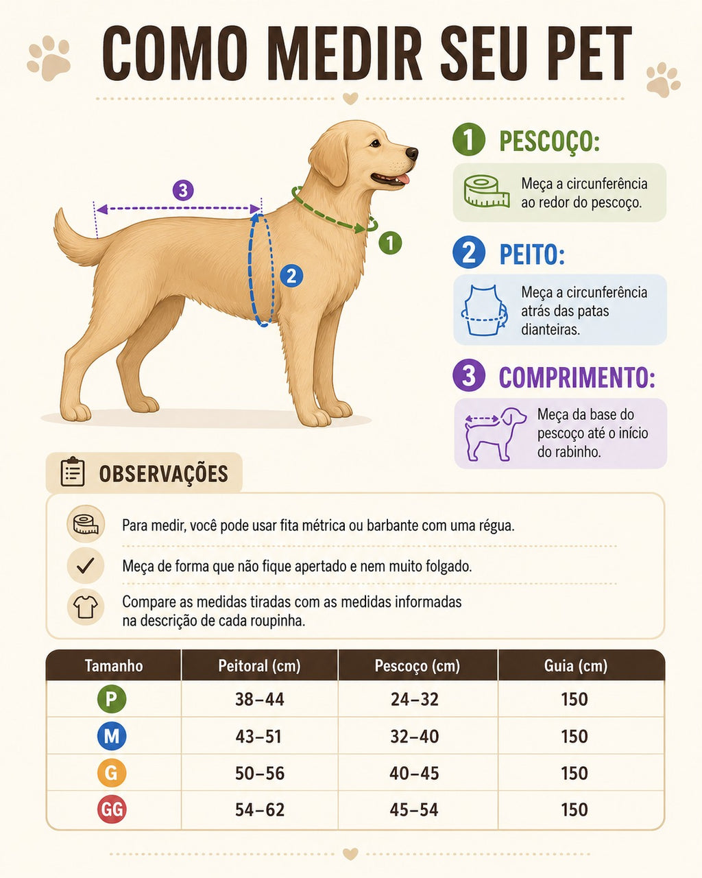 Coleira Peitoral Ajustável para Cachorros