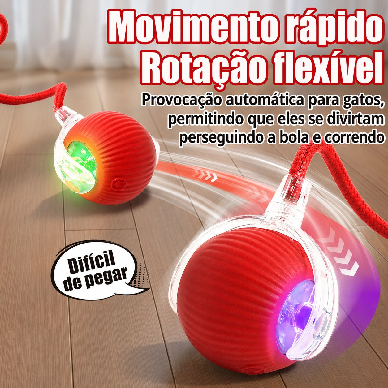 Bolinha Automática para Gatos