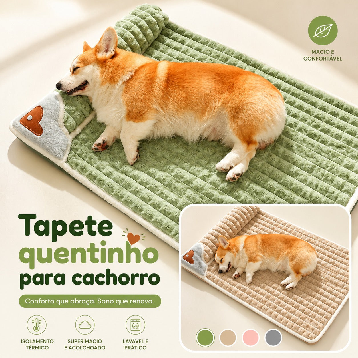 Cama Sofá Xadrez para Pets