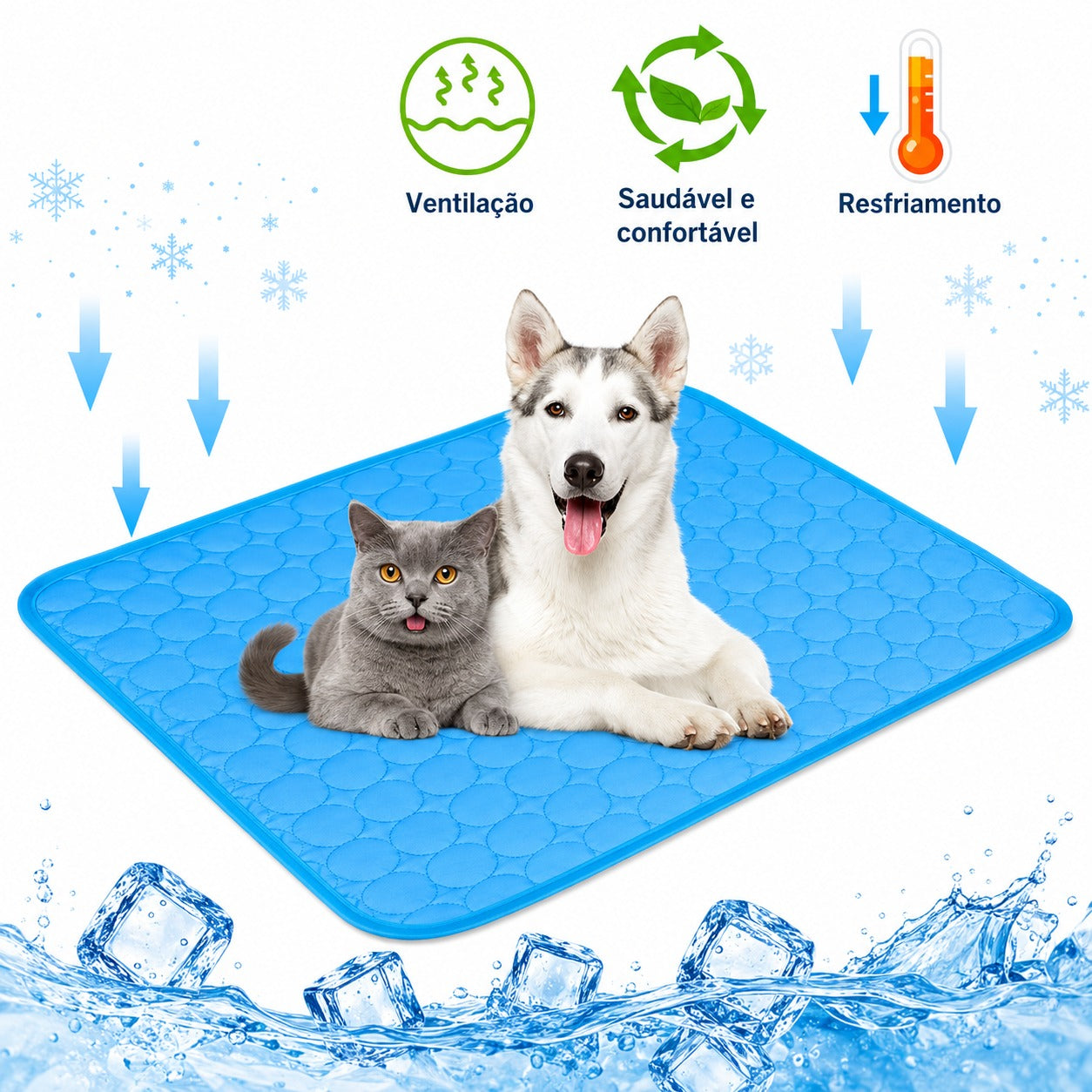 Tapete Gelado Refrescante para Pets