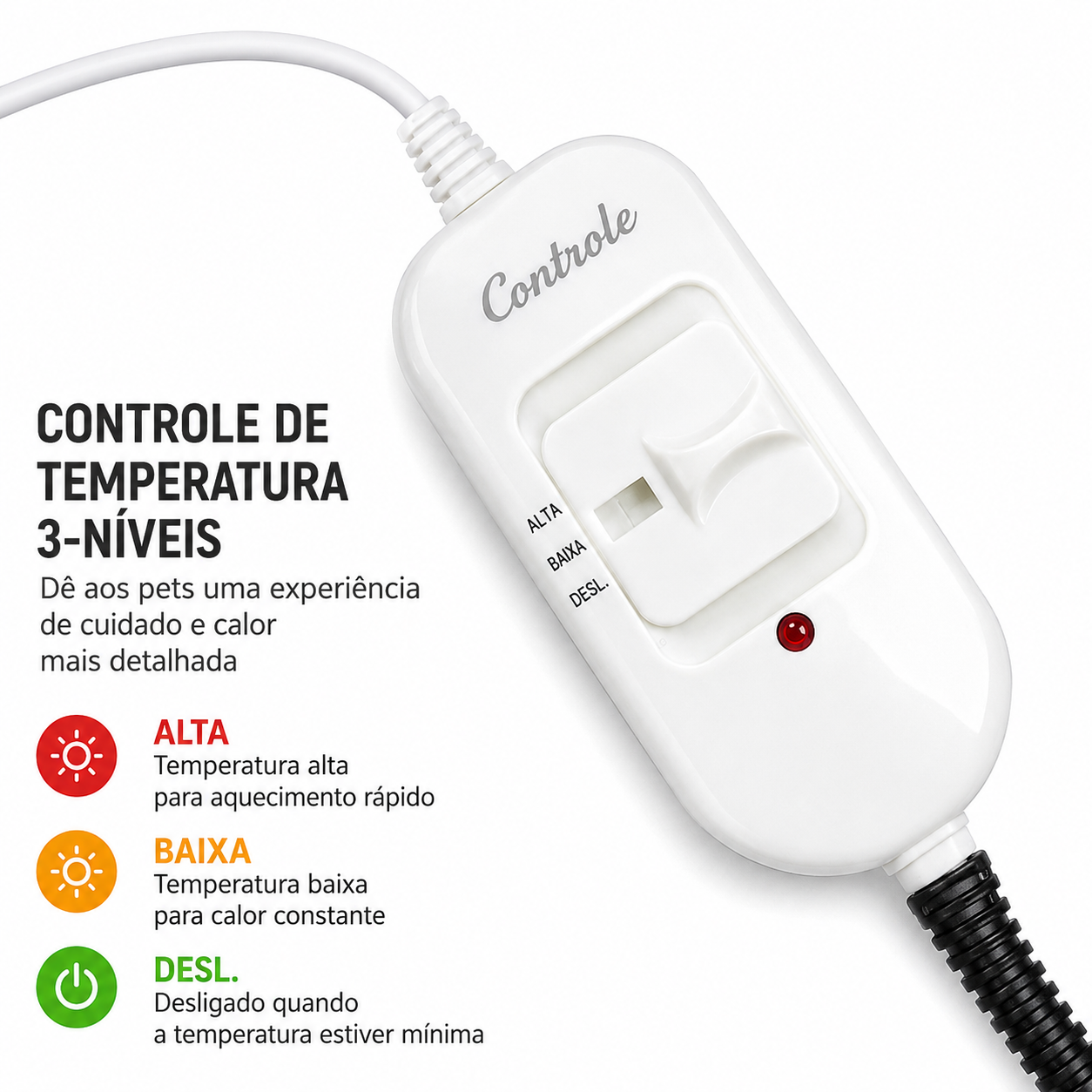 Manta Elétrica Aquecedora para Pets — Estampa Patinha