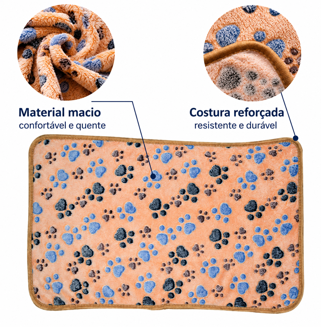 Manta Felpuda Estampada para Pets