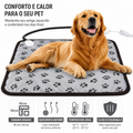 Manta Elétrica Aquecedora para Pets — Estampa Patinha